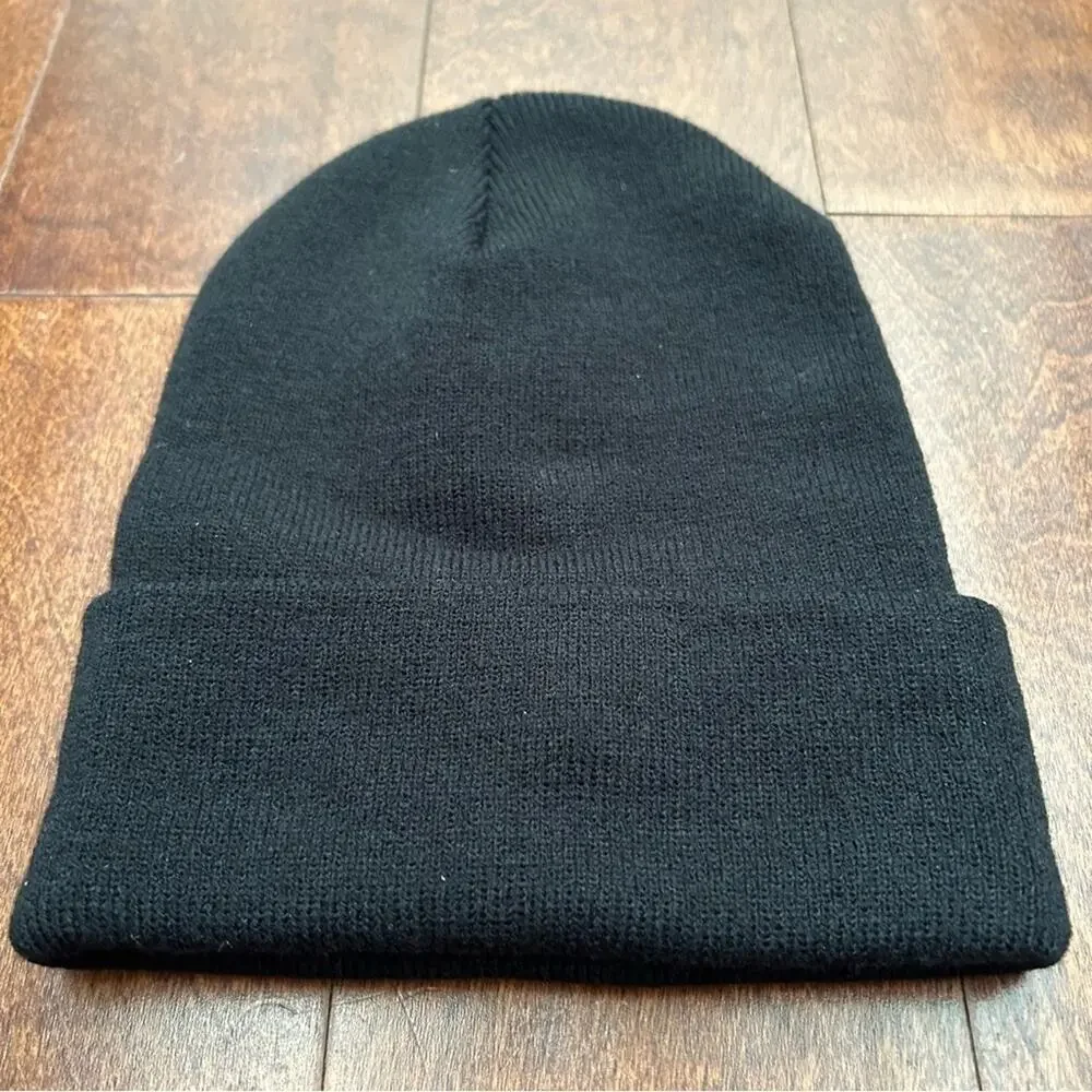 Aspire and Create Beanie, Unisex, Black with White Embroidered Letters, NWOT